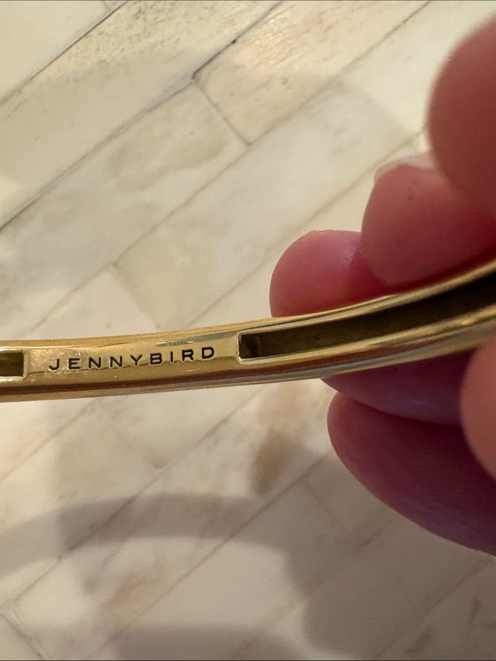 Jenny Bird Gold Gia Bangle Bracelet - Picture 3 of 6